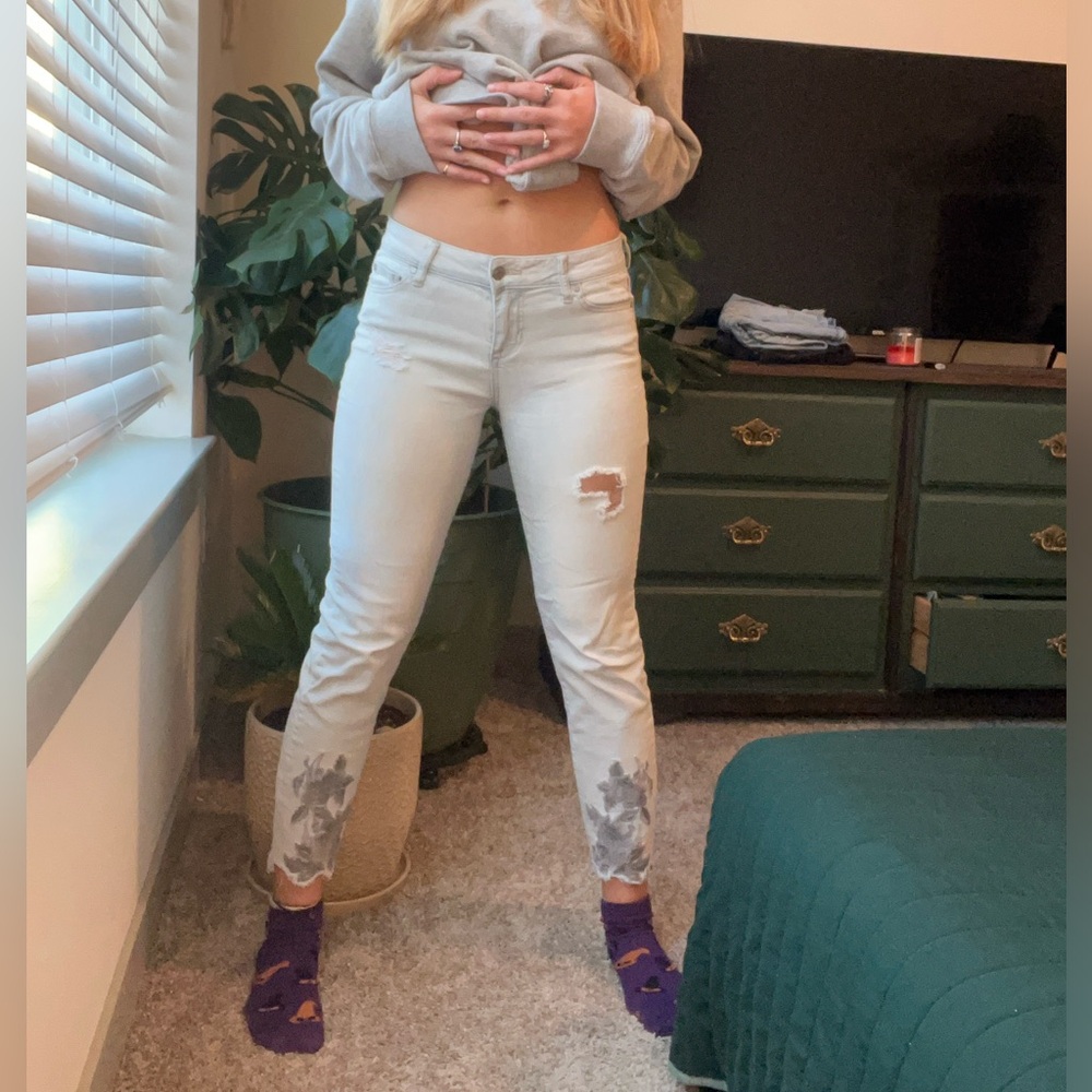 Embroidered jeans